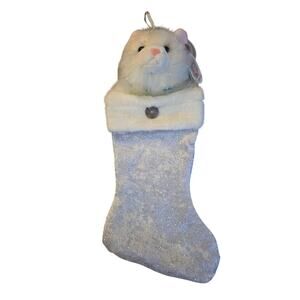 Aurora Catapillers Sharon‎ Larsen Jeweled Wing 2001 Plush Christmas Stocking NWT